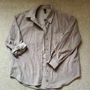 Oversized Corduroy Button Down